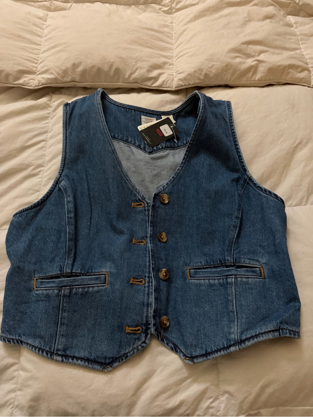 Levi's Dark Blue Denim Vest